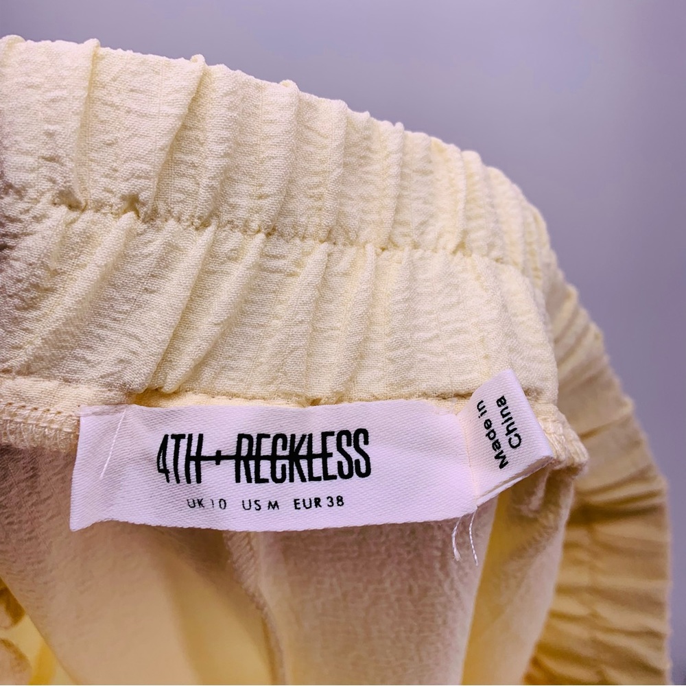 4TH & RECKLESS Breeze Oversized Tie Front Beach Set Womens Size S/M - Picture 8 of 10